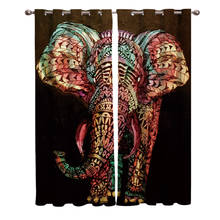 Africa Indian Elephant Curtains For Window Treatment Blinds Drapes Window Curtains For Living Room Bedroom Kids Room Home Decor 2024 - buy cheap