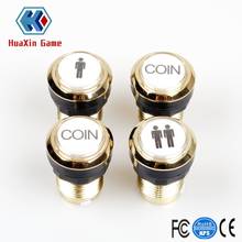 Arcade Buttons Gold Plated 5V / 12V LED Illuminated Push Button 1P / 2P Player Start Buttons / 2x Coin Buttons 2024 - buy cheap