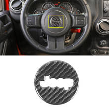 Steering Wheel Center Decoration Cover Trim Sticker for Jeep Wrangler JK 2011 2012 2013 2014 2015 2016 2017 Car Accessories 2024 - buy cheap