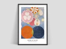 Hilma af klint-cartaz de exposição, impressão af klint, arte abstrata, arte suécia, cartaz escandinavo, hilma af klint, um cartaz 2024 - compre barato