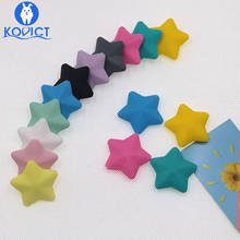 Kovict 5pc star Silicone Beads Food Grade Silicone Teether DIY Nursing Necklace Accessories perle Beads Baby Teethers 2024 - buy cheap
