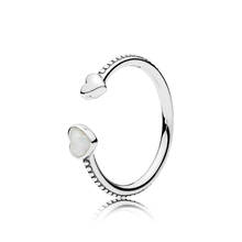 Authentic 925 Sterling Silver Hearts of Love Fashion Ring For Pandora Women Bead Charm Gift DIY Jewelry 2024 - buy cheap