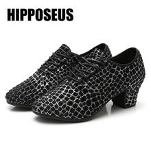 Hipposeus Unisex Dance Shoes for Men Women Girls Ballroom Dancing Modern Tango Jazz Performance Practise Salsa shoes Rubber Sole 2024 - buy cheap