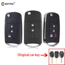 KEYYOU 10 unids/lote 2/3/4 botones para Toyota Prius RAV4 Camry Control remoto modificado plegable llave del coche cubierta de la cubierta Fob caso 2024 - compra barato