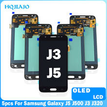 5PCS 5.0" 100% Tested OLED For Samsung Galaxy J3 J320 2016 Touch Screen Digitizer LCD Display For Samsung J5 J500 J500F LCD 2024 - buy cheap