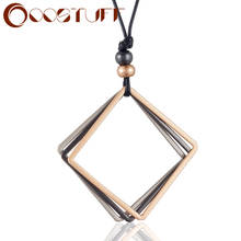 Original Squares Woman Statement necklaces & pendants Vintage Long Necklace Women Christmas Gift collares mujer colar chokers 2024 - buy cheap