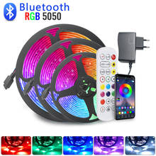 Led Lights Strips Bluetooth 15M 5050 Waterproof 2835 WIFI RGB Flexible Tape Led Ribbon 5M 10M 15M 20M With Phone APP Control 2024 - купить недорого