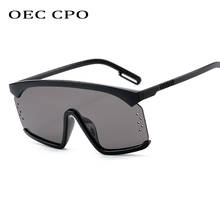 OEC CPO Fashion Oversized Sunglasses Women Square Style Personality Exaggerated Big Frame Sun Glasses Men Vintage Goggles O84 2024 - buy cheap