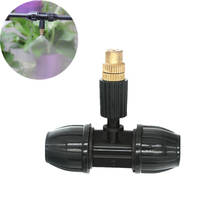 20PCS Garden Atomized Watering Device With Tee Agricultural Lawn Gardening Adjustable Sprinkler Fog Head Cooling Irrigation 2024 - buy cheap