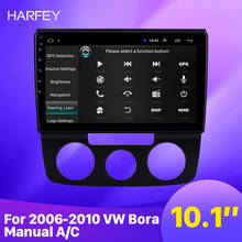 Harfey-central multimídia automotiva para volkswagen bora, 10.1 polegadas, android 9.1, tela hd, rádio, gps, reprodutor multimídia, suporte carplay, câmera traseira 2024 - compre barato