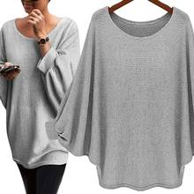 Autumn Women Sweaters Long Batwing Sleeve O Neck Sweater for Women Loose Casual Knitted Top Women Sweaters Jumpers pull 2024 - buy cheap