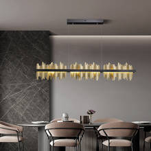 Lustre led de luxo em cobre pós-moderno, luminária criativa para decoração, sala de estar, bar, restaurante, aço inoxidável 2024 - compre barato