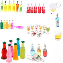 Small Dollhouse Miniature Bottle Model Mini Food Doll Fit Toy Accessories Pretend Play Toy Gift DIY Furniture Toys 2024 - buy cheap