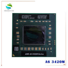 Процессор AMD для ноутбука, ноутбука, ЦП, серия A6 3400M, 3420M, 1,5 ГГц/4M, разъем FS1, A6 3420M, AM3420DDX43GX 2024 - купить недорого