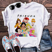 Camiseta Kawaii de princesa Disney estética Y2K para mujer, camiseta de Blancanieves oscura Grunge, camiseta estampada Vintage de Anime para mujer 2024 - compra barato