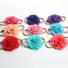 5 unids/lote de diademas de flores de gasa Chic de 8,5 cm, accesorios para el cabello de flores de amapola de pétalos 2024 - compra barato