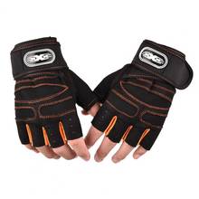 Guantes de fitness de medio dedo para hombre y mujer, antideslizantes, transpirables, de muñeca larga, para ciclismo al aire libre, 2 uds. 2024 - compra barato