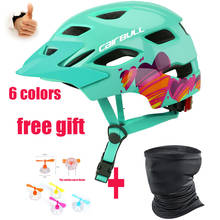 Cairbull capacete de ciclismo com luz traseira, equipamento de segurança para ciclistas, 6 cores, para mountain bike 2024 - compre barato