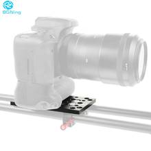 BGNing коммутационная пластина для крепления камеры SLR 1/4 3/8 Сырная пластина для железных блоков ласточкин хвост и короткие стержни для Canon 5D2 5D3 5D4 2024 - купить недорого