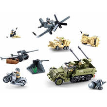 Конструктор SLUBAN WW2 в стиле милитари, Детский конструктор, Классическая модель, солдаты, детские игрушки для мальчиков 2024 - купить недорого