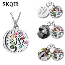Tree of Life Circle Pendant Necklace Stainless Steel Custom Photo Name Necklaces With Birthstone Personalized Necklace For Women 2024 - buy cheap