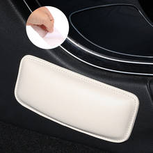 LEEPEE-rodillera Interior de cuero PU para coche, cómodo cojín elástico de espuma viscoelástica, soporte para muslos, accesorios de Interior, 18x8cm 2024 - compra barato