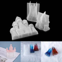 Castle Silicone Molds UV Epoxy Resin Mold Christmas House Castle Mold For DIY Jewelry Making Craft Home Decoration Tool 2024 - buy cheap