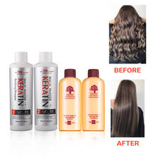 120ml Keratin Without Formalin Coconut Oil Repair Damaged&Straighten Hair +120ml Purifying Shampoo+Travel Suit 2024 - buy cheap