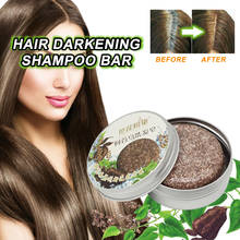 Hair Darkening Shampoo Bar Soap Hair Shampoo Polygonum Essence Hair Cleansing 2024 - buy cheap
