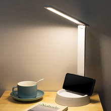 Lâmpada de mesa led regulável brilho ajustável olho-protegido quarto de cabeceira led lâmpada de leitura interruptor de toque lâmpada de mesa 2024 - compre barato
