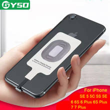 Carregador sem fio gyso qi com suporte para micro usb tipo c, adaptador de carregamento para iphone android 2024 - compre barato