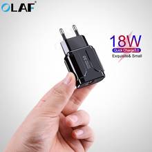 Olaf Quick Charge QC 3.0 USB US EU Charger Universal Mobile Phone Charger Wall Fast Charging Adapter For iPhone Samsung Xiaomi 2024 - buy cheap