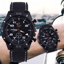 2021 Luxury Brand rubber Quartz Watch Women Men Ladies Fashion Wrist Watch Wristwatches three-eyes relogio feminino masculino 2024 - buy cheap