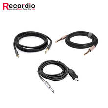 GAZ-CB13 6.35MM Male To Male Audio Cable Mono Electric Guitar Wooden Guitar Microphone Mixer Cable High Quality Portable 2024 - buy cheap