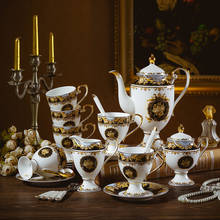 Conjuntos de xícara de café estilo europeu, porcelana criativa, copo de chá, chá, festa, hotel, leite, decoração de casa, presentes de casamento 2024 - compre barato