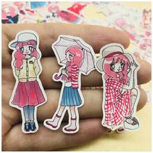 35Pcs/Pack Hand Draw Pink Heart Girls Sticker DIY Craft Scrapbooking Album Junk Journal Planner Decorative Stickers 2024 - buy cheap