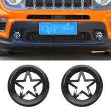 For Jeep Renegade 2019+ Car Front Fog Light Lamp Cover Trim Styling Exterior Auto Car Moldings 2024 - buy cheap