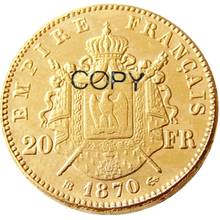 France 20 France 1870B Gold Plated Copy Decorative Coin 2024 - buy cheap