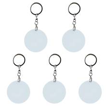 Sublimation Blank Keychains Heat Transfer Key Chain Double-Side Printed Keyrings N0HE 2024 - buy cheap