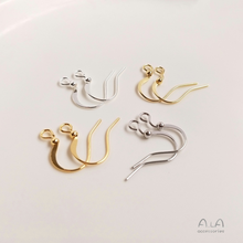 1 Pair Anti-Allergy Flat Ear Hook DIY Earrings Jewelry Ear Hook Handmade Accessories Material Earring Crafts Accessories 2024 - buy cheap