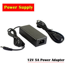New AC Converter Adapter For DC 12V 5A Power Supply Charger for  LCD Monitor CCTV Security Camera DVR Analog AHD TVI CVI camera 2024 - buy cheap
