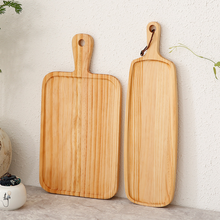 Pine wood cutting board Japanese bread tray Sushi pizza plate Western steak tray wooden cake baking utensils 2024 - buy cheap