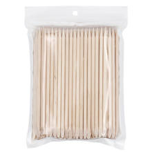 100pcs/bag Wooden Cuticle Pusher Nail Art Cuticle Remover Wood Sticks For Cuticle Removal Manicure Nail Art Tools 2024 - buy cheap