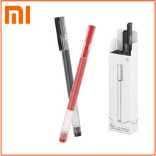 Xiaomi Mijia супер прочный пишущий знак ручка 0,5 мм пуля ручка черная ручка подписывающие ручки гладкая швейцарская заправка красные черные чернила ручка 2024 - купить недорого