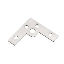 Uxcell-suporte plano de ângulo em l para reparo, 40mm x 40mm, prateado, conecta móveis à placa de canto, 50 peças 2024 - compre barato