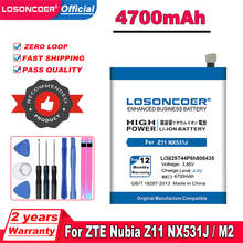 Аккумулятор LOSONCOER 4700 мАч Li3829T44P6h806435 для ZTE Nubia Z11 NX531J M2 Lite M2 Youth Edition M2 Play NX907J 2024 - купить недорого