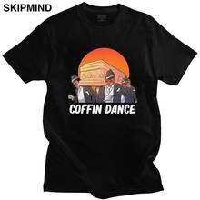 Funny Men Tshirt Vintage Ghana Coffin Dance T Shirt Short Sleeved Cotton T-shirt O-neck Print Funera Dancing Pallbearers Tee Top 2024 - buy cheap