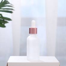 5pcs 5-100ml Drop White Bottle Glass Aromatherapy Liquid Dropper essential basic massage oil Pipette Refillable Bottles Jars 2024 - buy cheap