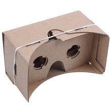 6 дюймов DIY 3D Очки виртуальной реальности VR очки Виртуальная реальность, стерео очки, древесноволокнистые плиты для Google Cardboard 2024 - купить недорого
