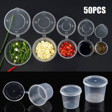 50Pcs Disposable Sauce Cup Plastic Takeaway Sauce Cup Containers Food Box Storage Container Box Kitchen Organizer Ketchup 2024 - buy cheap